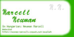 marcell neuman business card